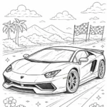 Lamborghini Boyama Resmi