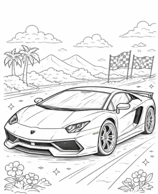 Lamborghini Boyama Resmi
