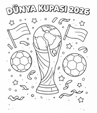 Dünya Kupası Boyama Resmi