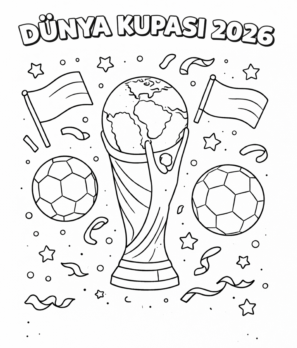 Dünya Kupası Boyama Resmi
