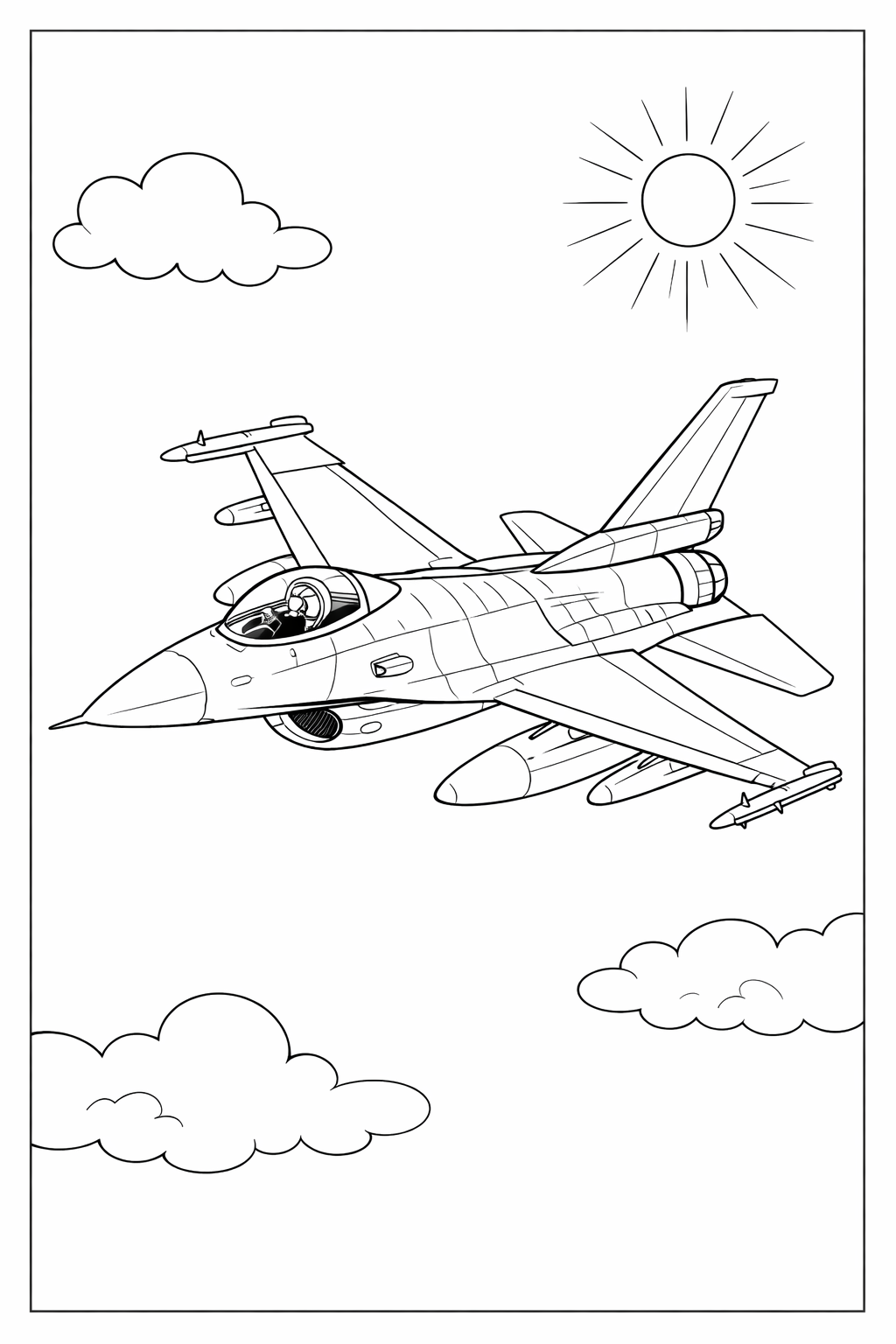 F16 Uçak Boyama Resmi