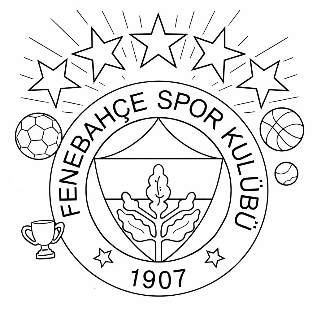 Fenerbahçe Boyama Resmi