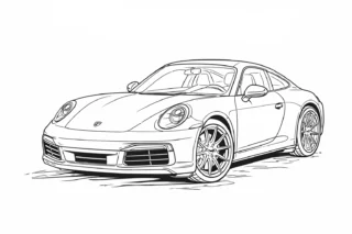Porsche Boyama Resmi