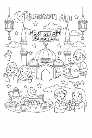 Ramazan Ayı Boyama Resmi