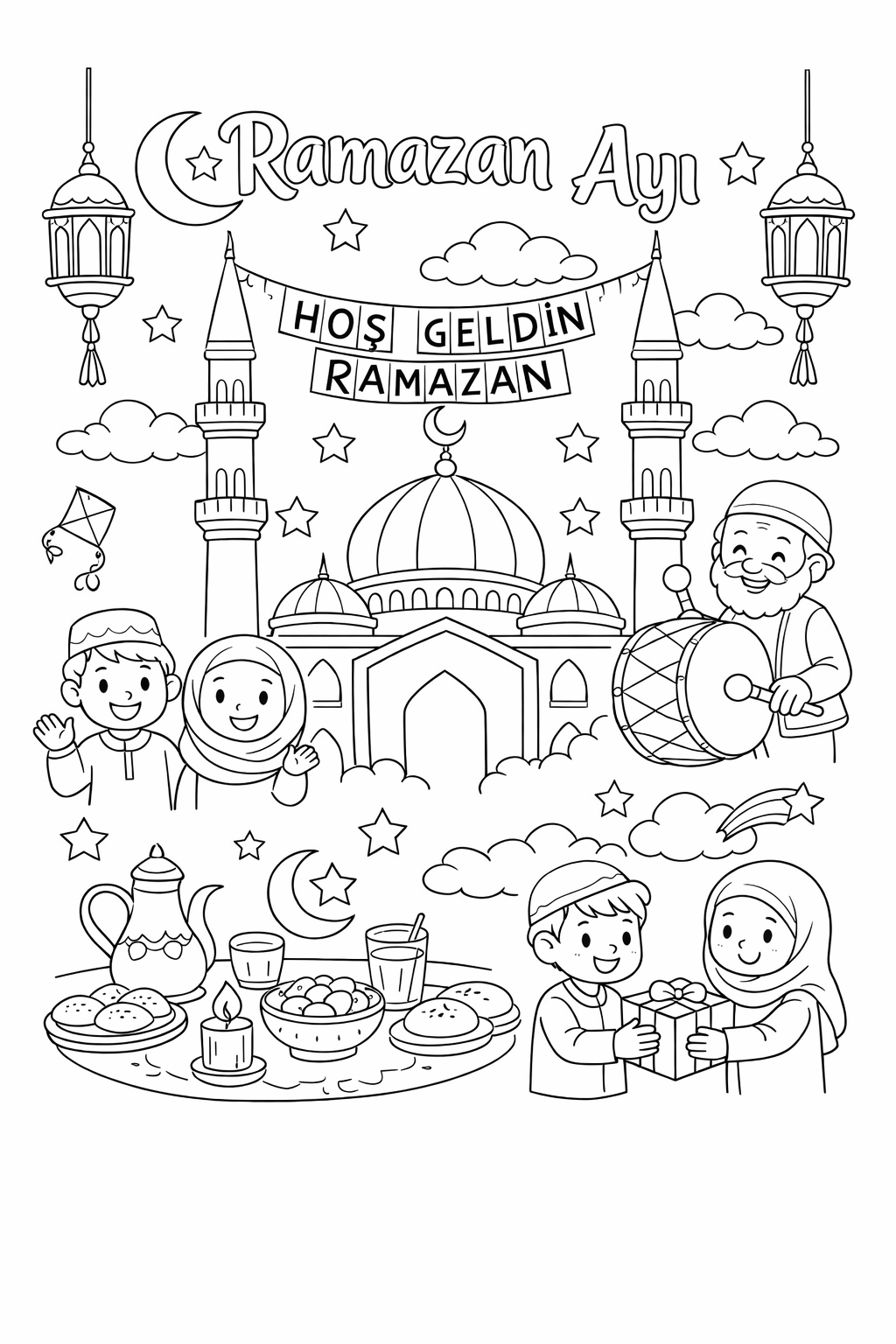 Ramazan Ayı Boyama Resmi