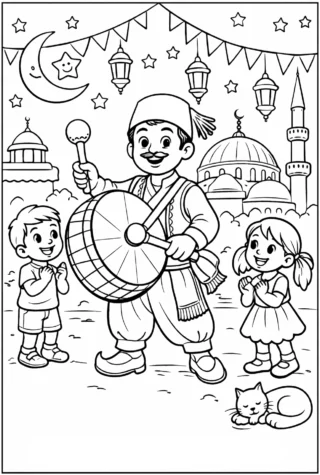 Ramazan Davulcusu Boyama