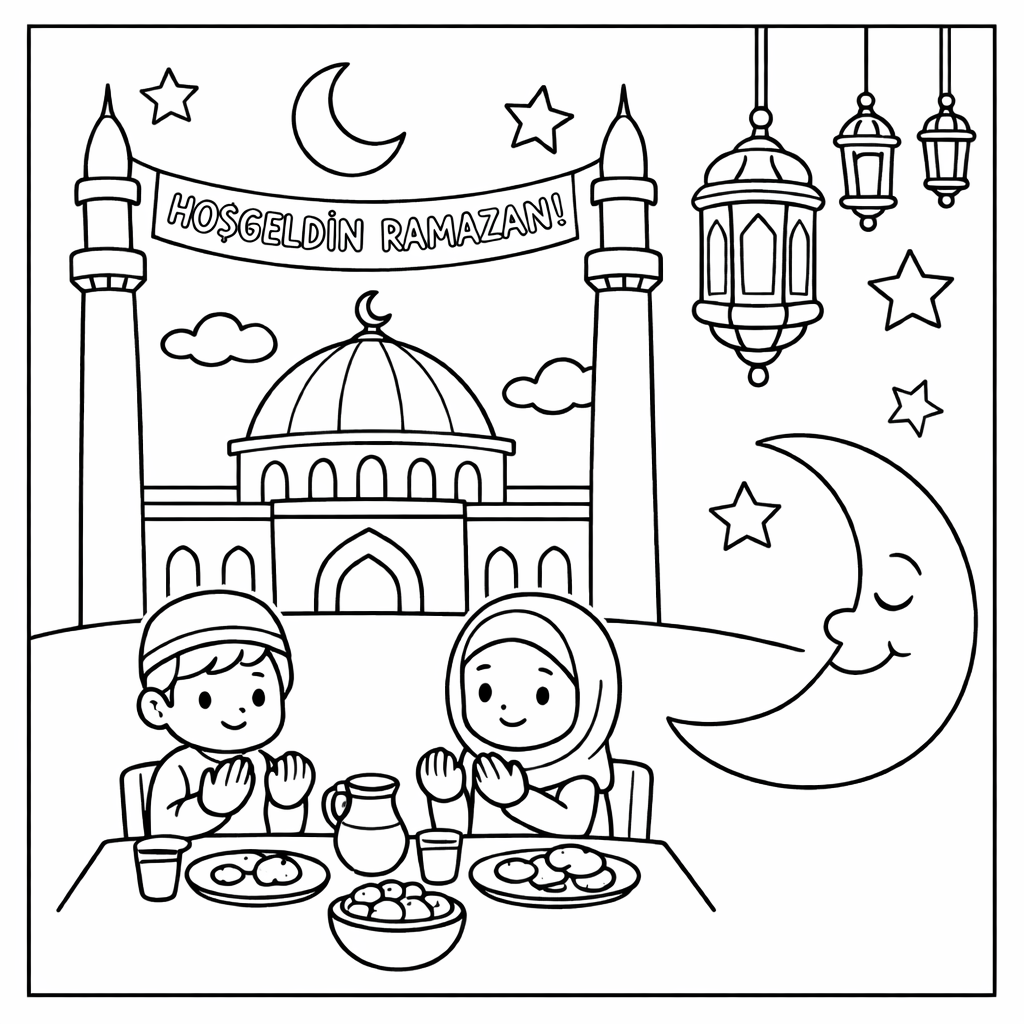 Ramazanla İlgili Boyama