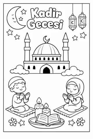 Kadir Gecesi Boyama Resmi