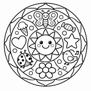 Mandala Boyama Okul Öncesi