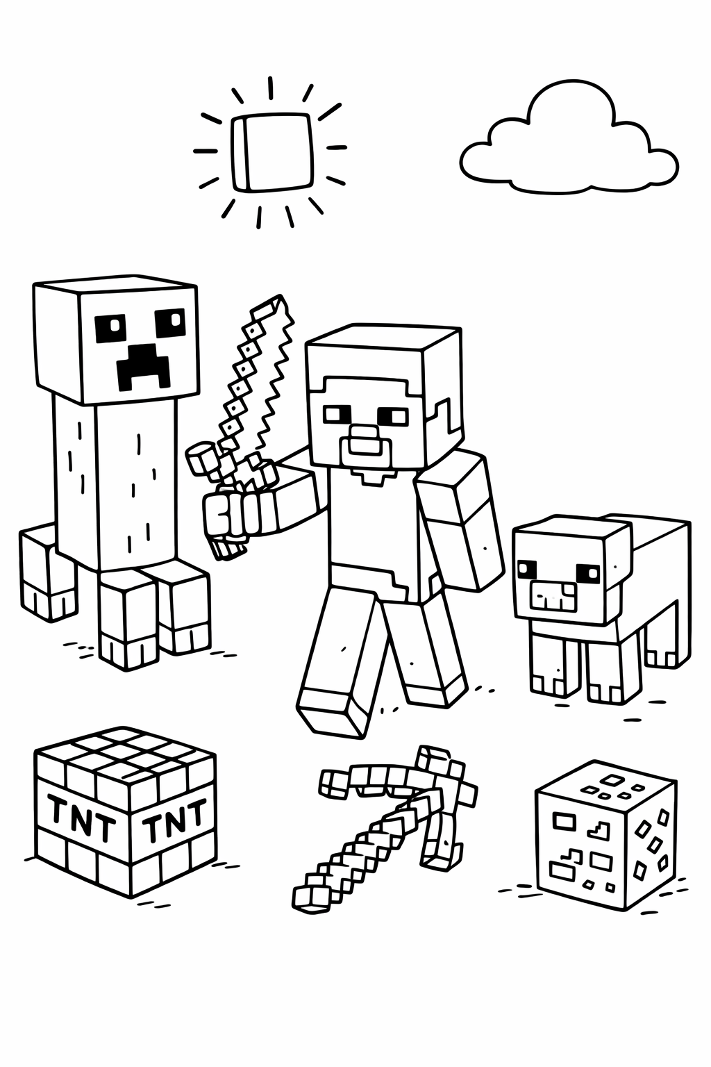 Minecraft Resmi Boyama
