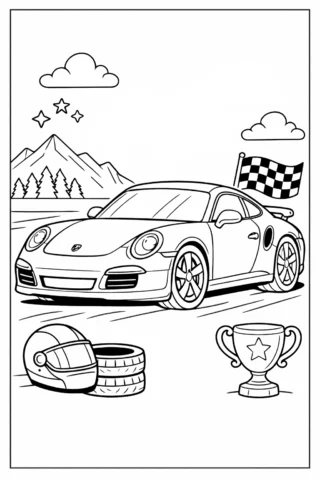 Porsche Resmi Boyama