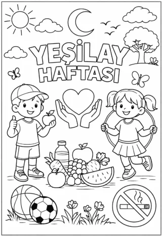 Yeşilay Haftası Boyama
