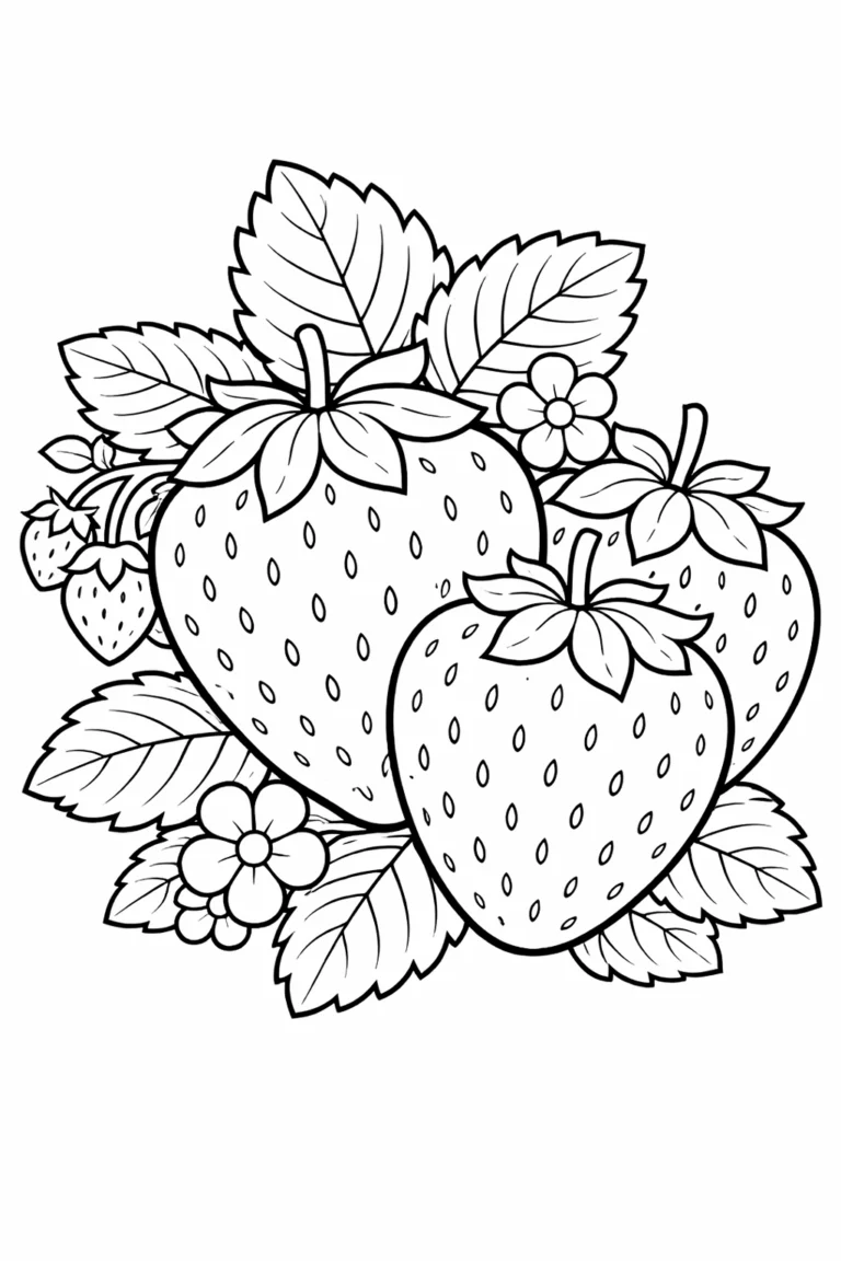 Çilek boyama resmi ile sade bir çizimi boyayabilirsiniz. Kolay çilek boyaması için pratik bir boyama seçeneği için hemen tıkla.