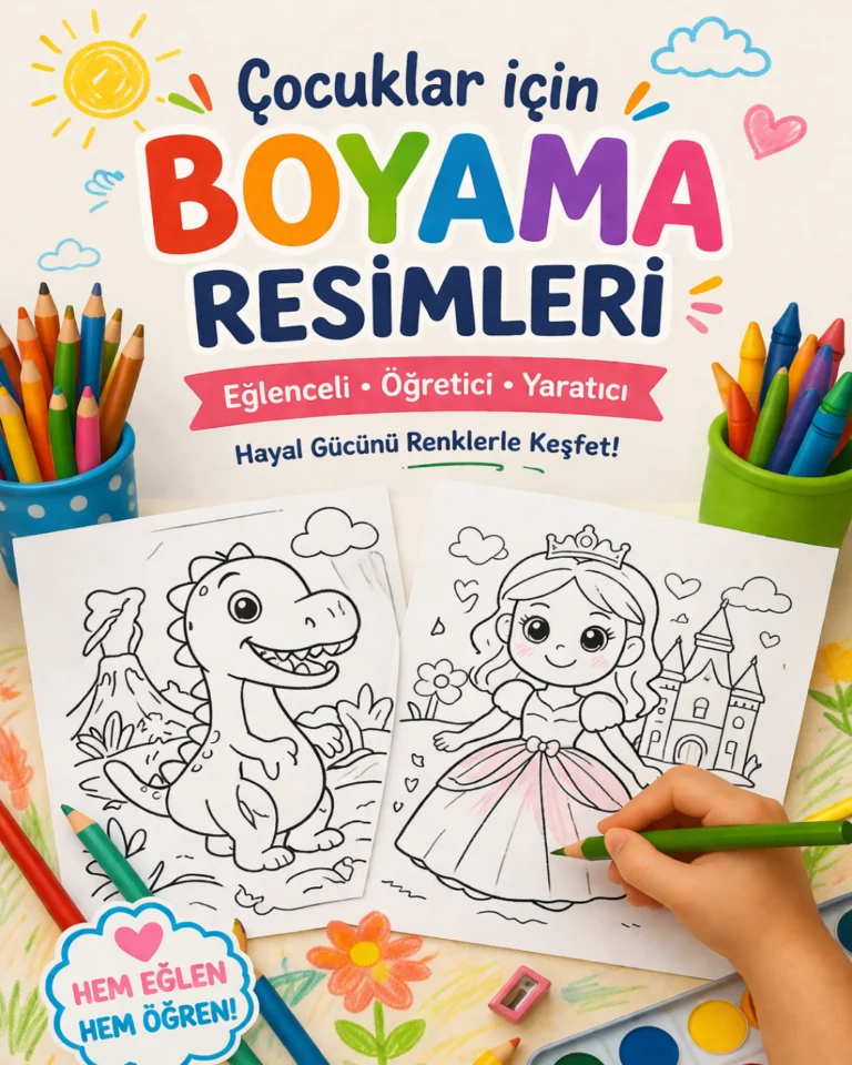 Çocuklar için Boyama Etkinlikleri