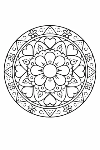 Kolay Mandala Boyama