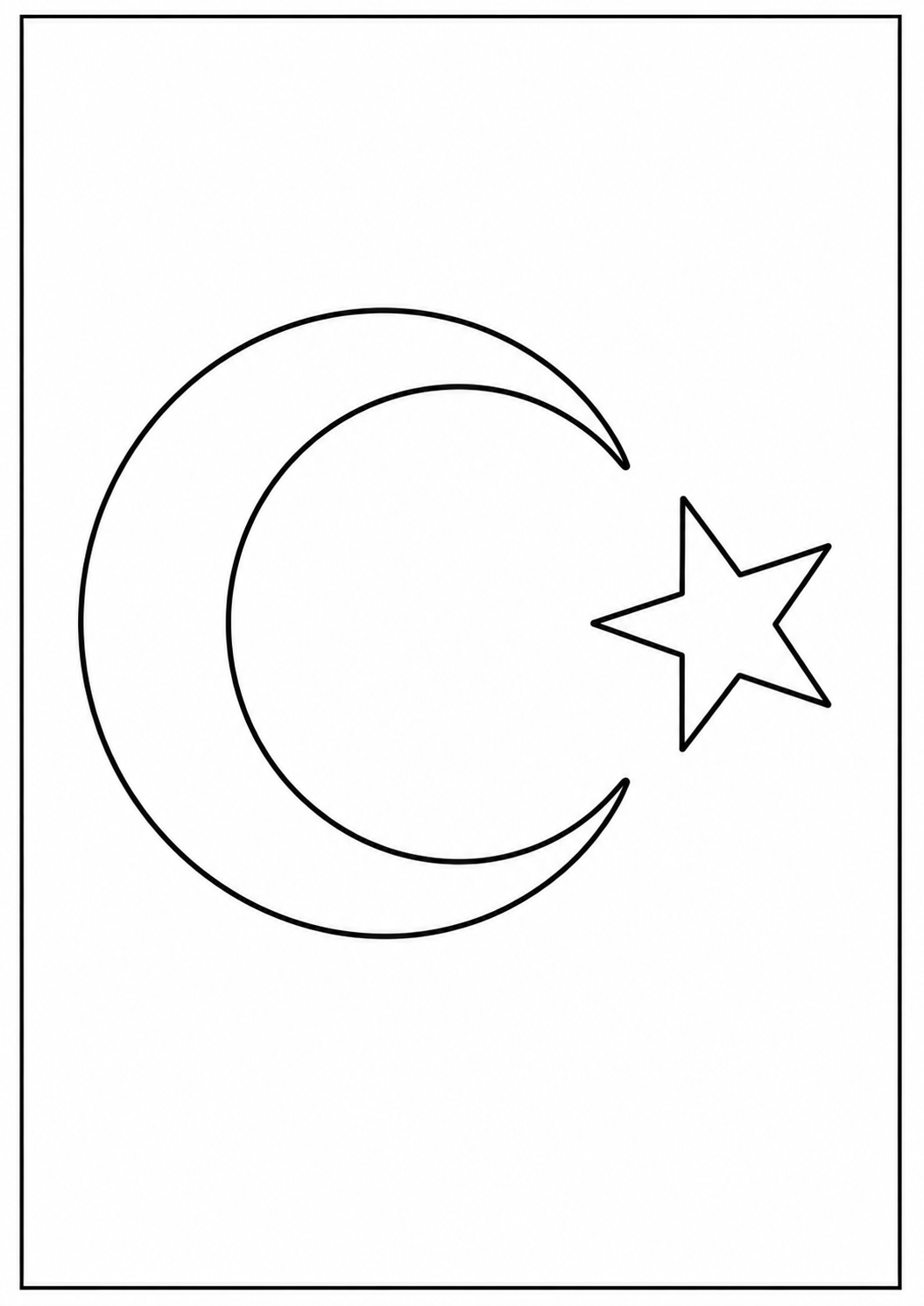 Ay Yıldız Boyama