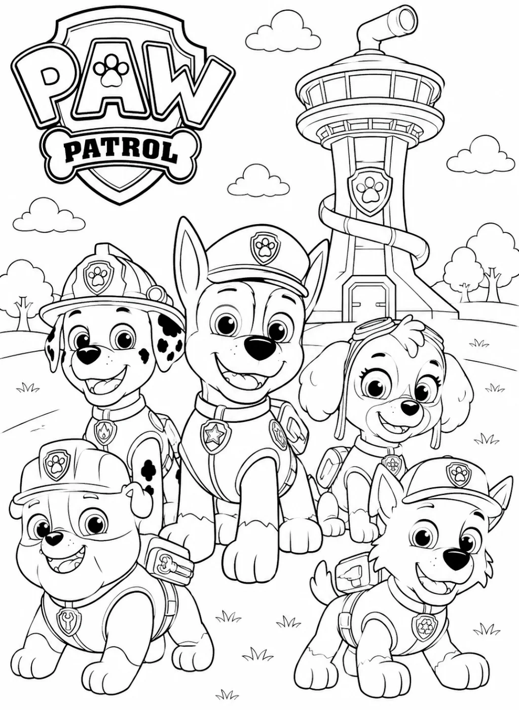 Paw Petrol Boyama