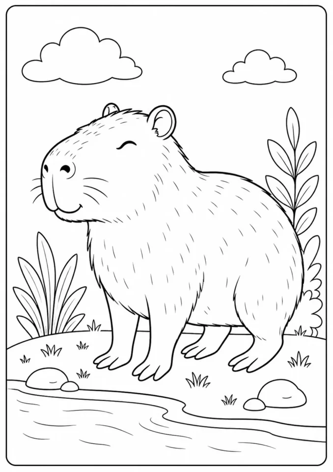 capybara boyama resmi yazdır