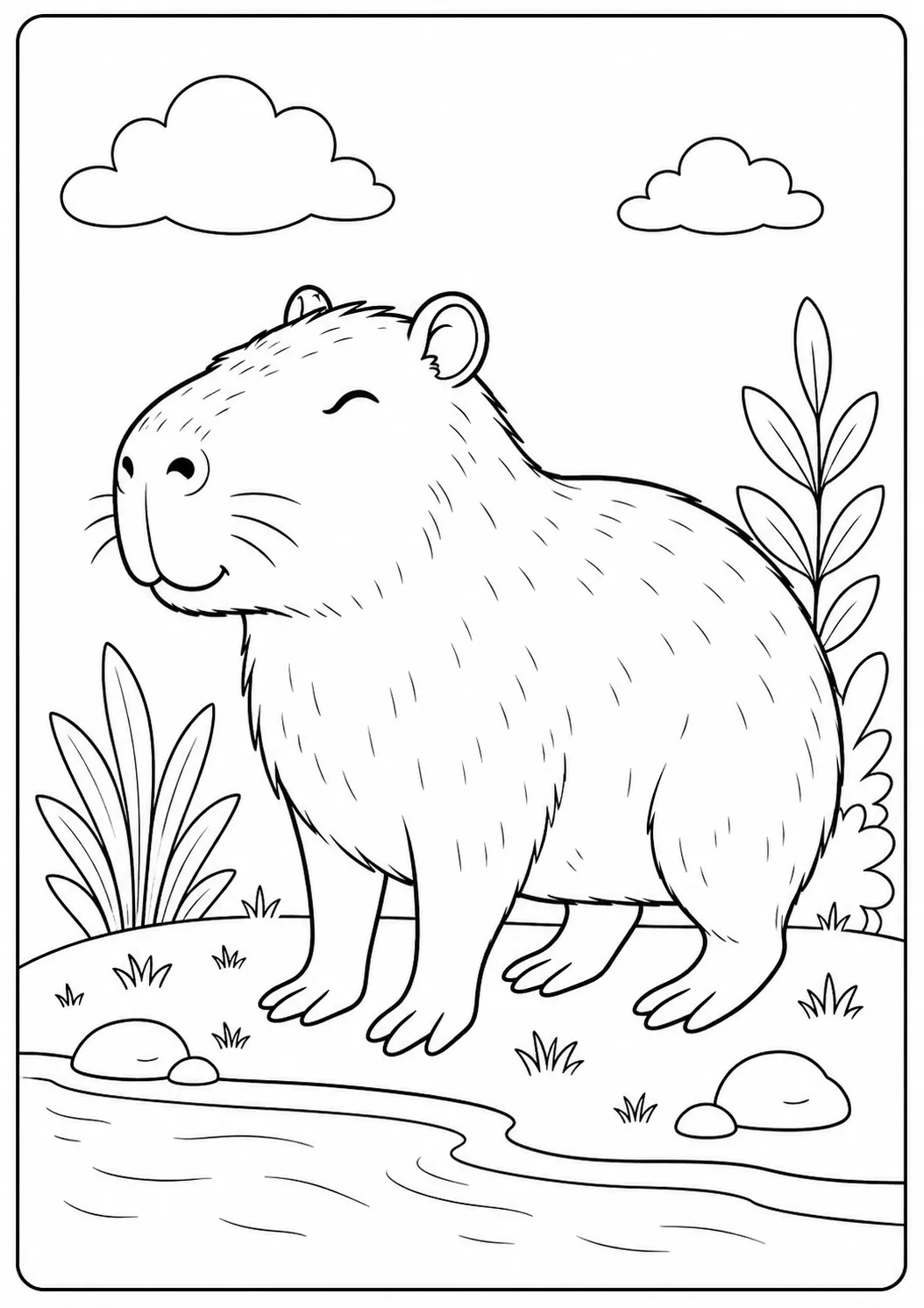 capybara boyama resmi yazdır