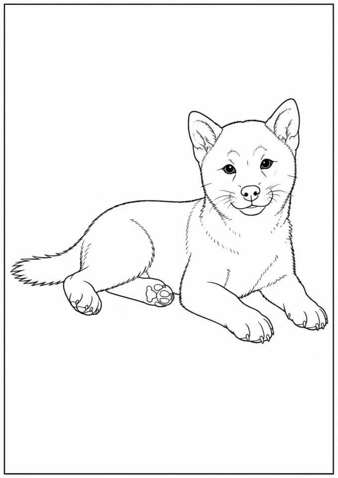 shiba köpek boyama resmi yazdır
