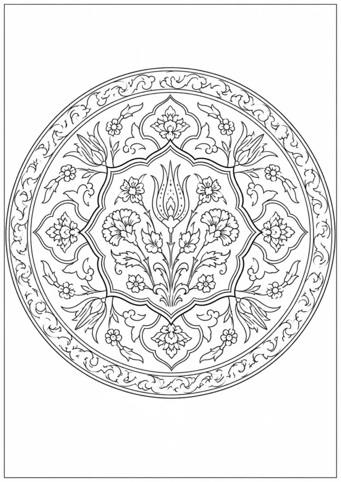 çini mandala boyama resmi