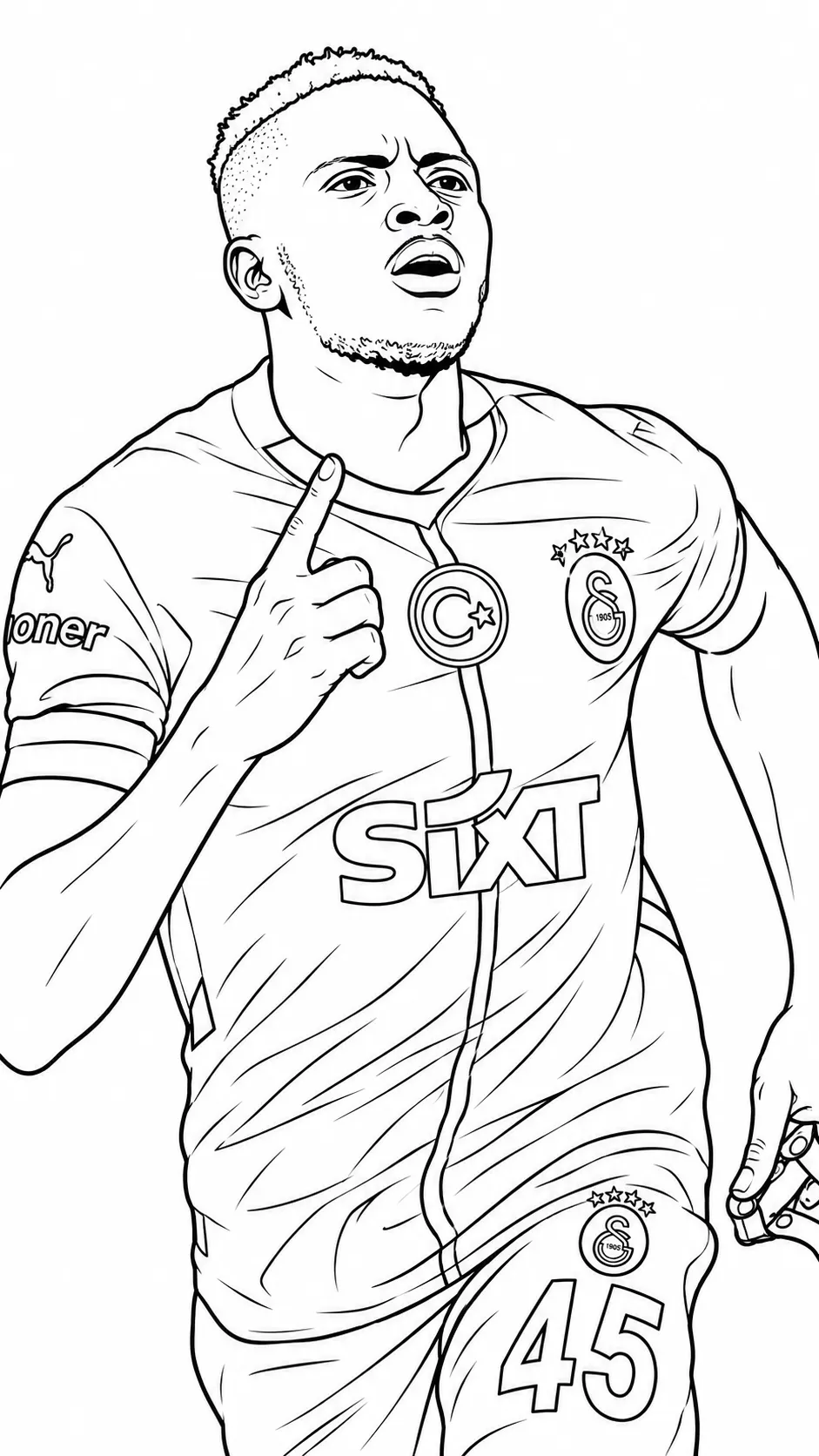 galatasaray osimhen boyama resmi