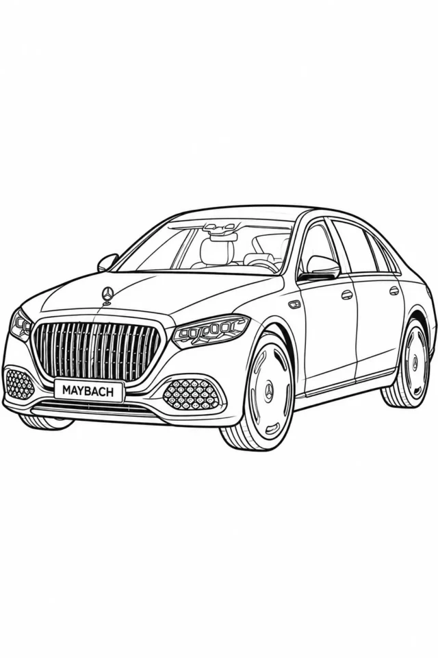 Maybach S 580 boyama resmi