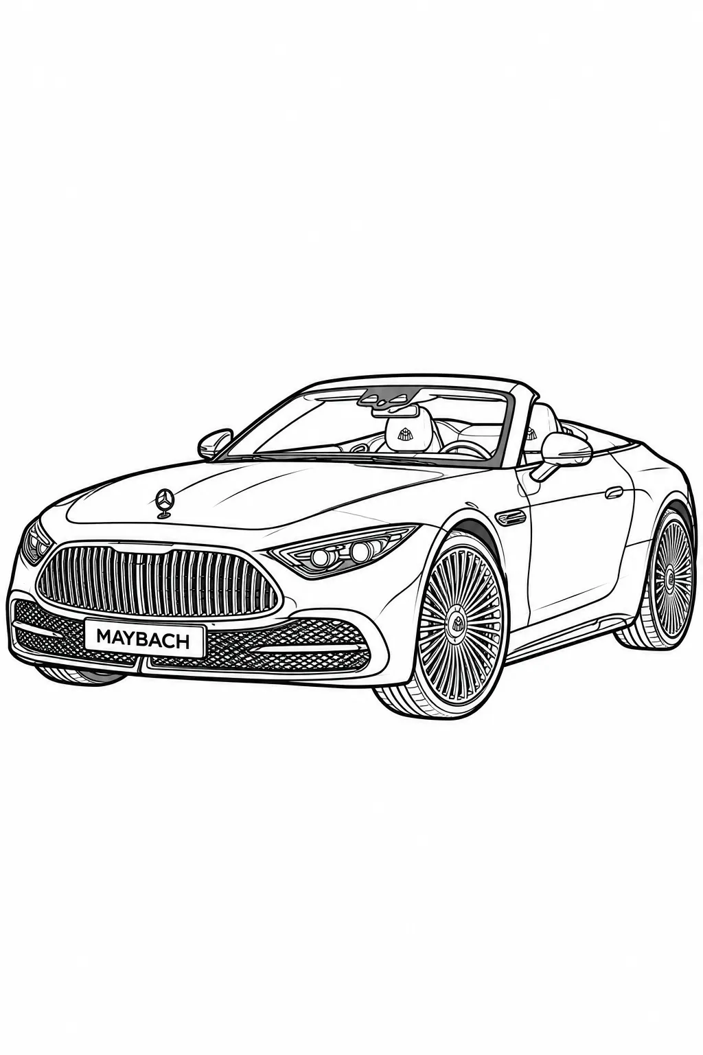 mercedes maybach sl boyama resmi